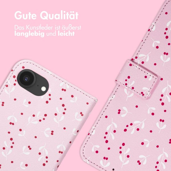 imoshion Design Klapphülle Apple iPhone 16e - Blush Berries
