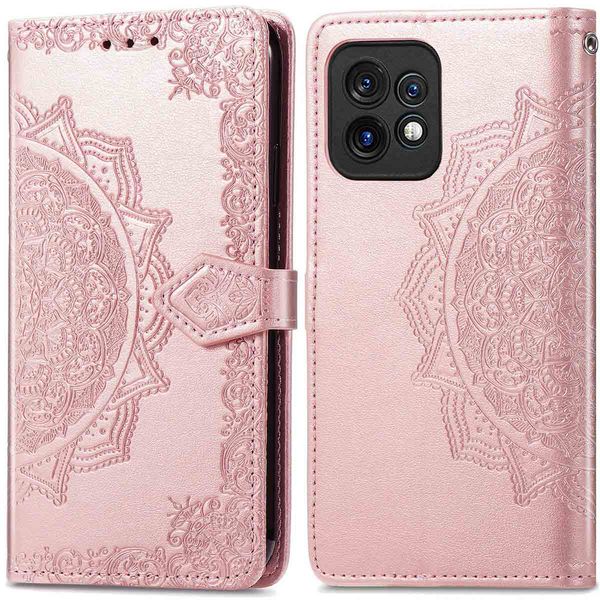 imoshion Mandala Klapphülle für das Motorola Edge 40 Pro - Rose Gold