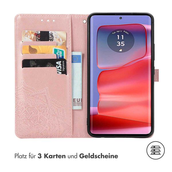 imoshion Mandala Klapphülle Motorola Moto G75 5G - Rosé gold