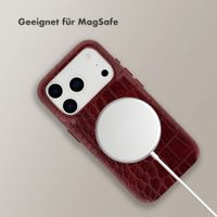 Selencia Croco Backcover mit MagSafe Apple iPhone 17 Pro Max - Burgundy