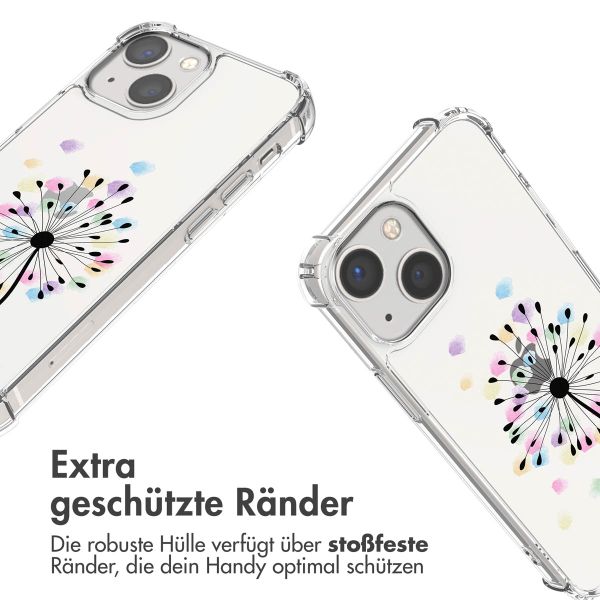 imoshion Design Hülle mit Band für das iPhone 13 Mini - Sandstone Dandelion