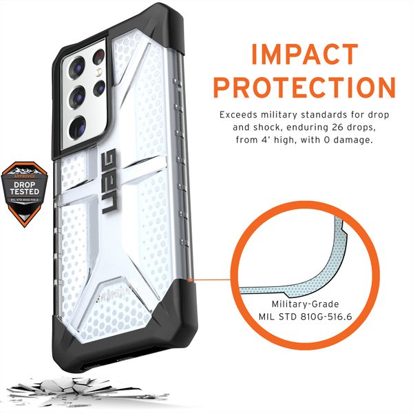 UAG Plasma Case für das Samsung Galaxy S21 Ultra - Ice Clear