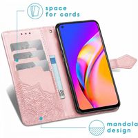 imoshion Mandala Klapphülle Oppo A94 (5G) - Rosé gold