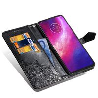 Mandala Klapphülle Schwarz Motorola One Hyper