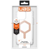 UAG Plyo Backcover MagSafe für das iPhone 15 Pro Max - Ice / Rose Gold