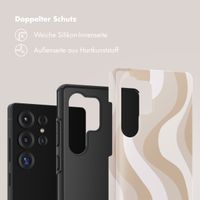 Selencia Vivid Back Cover Samsung Galaxy S25 Ultra - Desert Waves Beige