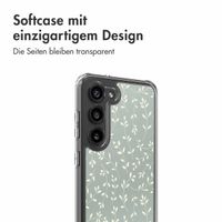 imoshion Design Hülle Samsung Galaxy S23 - Smoke Green Flowers