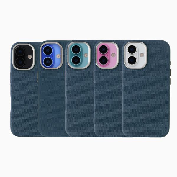Accezz Mesh Backcover mit MagSafe Apple iPhone 16 - Dunkelblau