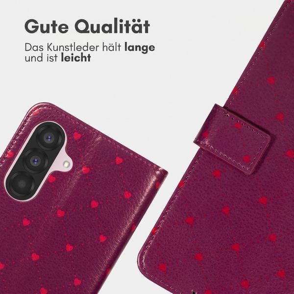 imoshion Design Klapphülle Samsung Galaxy A35 - Crush Check Coral Dust