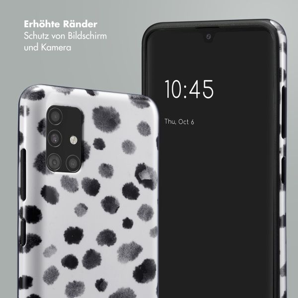 Selencia Vivid Tough Back Cover für das Samsung Galaxy A51 - Trendy Leopard