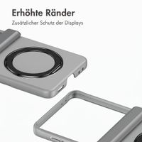 Accezz Color Backcover mit MagSafe und Ringständer Samsung Galaxy Z Flip 8 - Grau
