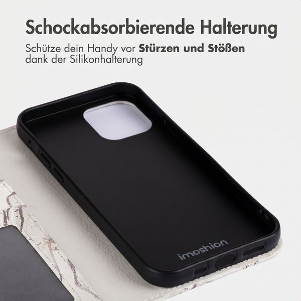imoshion Design Klapphülle Apple iPhone 15 - Sandy Marble