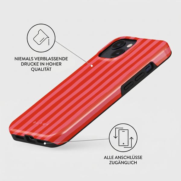 Burga Tough Back Cover MagSafe Apple iPhone 15 - Pomegranate