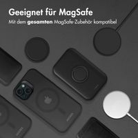 Accezz Rugged Frosted Back Cover mit MagSafe iPhone 16 - Schwarz