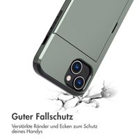 imoshion Backcover mit Kartenfach für das iPhone 15 - Dunkelgrün