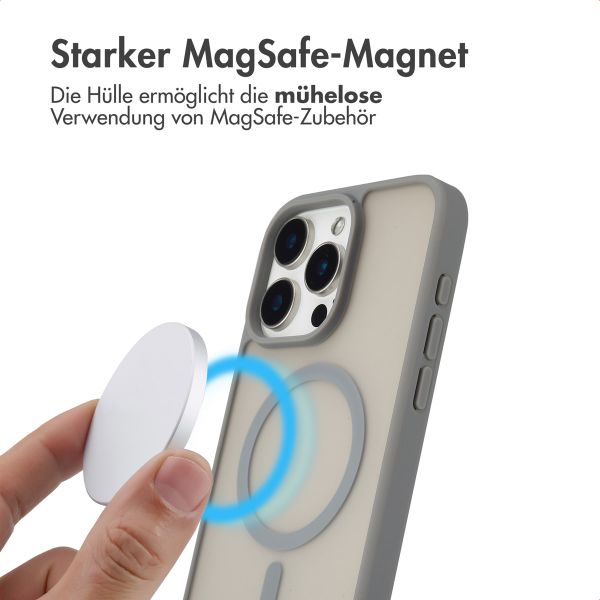 imoshion Color Guard Back Cover mit MagSafe für das iPhone 15 Pro Max - Grau