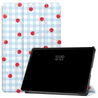 imoshion Design Trifold Klaphülle Samsung Galaxy Tab S9 11.0 Zoll / S10 Lite / S10 FE / S9 FE 10.9 Zoll - Cherry Check