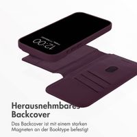 Accezz 2-in-1 Klapphülle aus Leder mit MagSafe Apple iPhone 18 Pro / 17 Pro - Heath Purple
