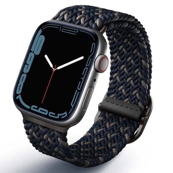 Uniq Aspen Designer Edition Geflochtenes Armband für die Apple Watch Series 1 bis 10 / SE / Ultra (2) (44/45/46/49 mm) - Obsidian Blue