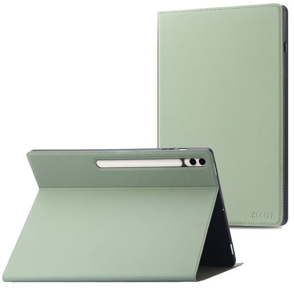 Accezz Classic Tablet Case für das Samsung Galaxy Tab S10 Plus / Tab S9 Plus / Tab S9 Plus FE - Grün