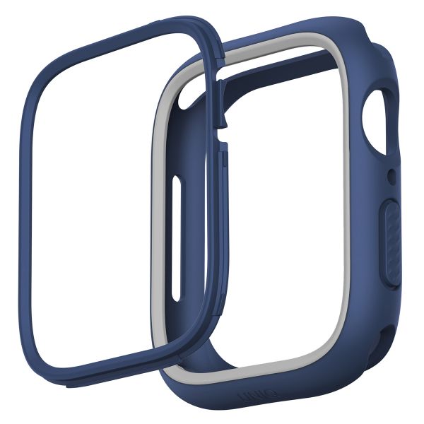 Uniq Moduo Apple Watch Hülle mit austauschbarem Rahmen für die Apple Watch 4-9 / SE - 44/45 mm - Marine (Blue/Grey)