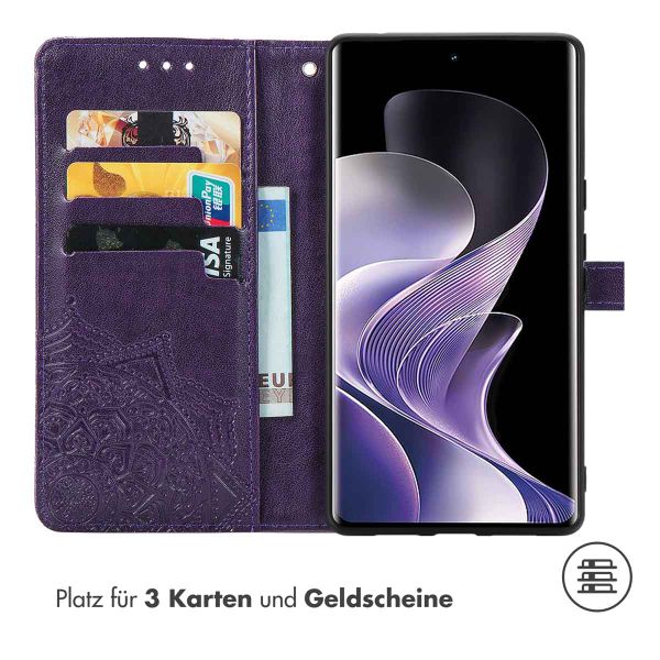 imoshion Mandala Klapphülle Xiaomi Redmi Note 14 Pro (4G) - Violett