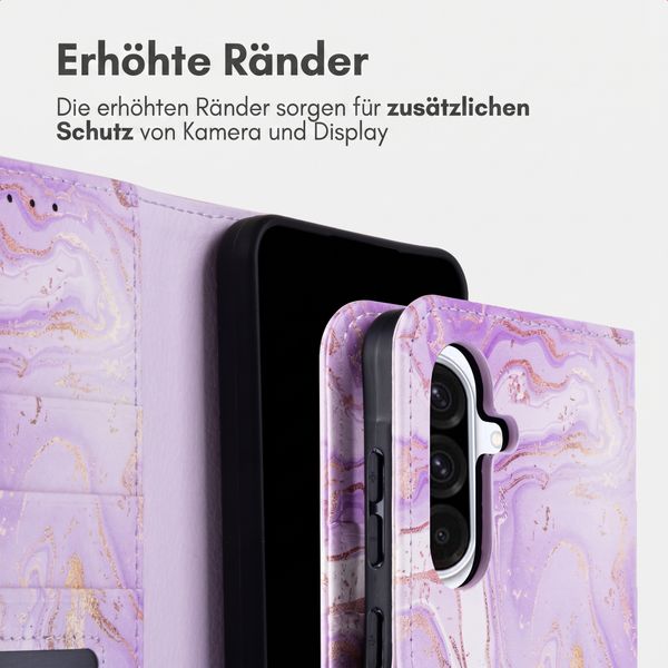 imoshion Design Klapphülle Samsung Galaxy A36 - Purple Marble