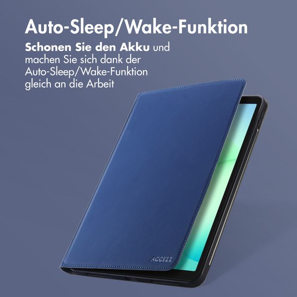 Accezz Classic Klapphülle Samsung Galaxy Tab A11 Plus - Dunkelblau