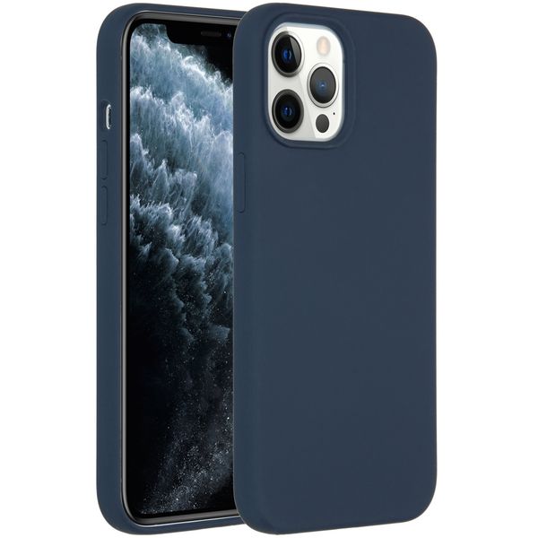 Accezz Liquid Silikoncase für das iPhone 12 Pro Max - Dunkelblau