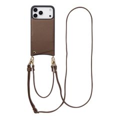 Selencia Nova HandyHülle mit Kordel und Kartenhalter Apple iPhone 17 Pro Max - Mocha Brown