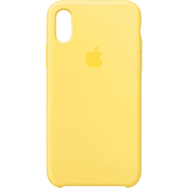 Apple Silikon-Case Canary Yellow für das Apple iPhone Xs / X