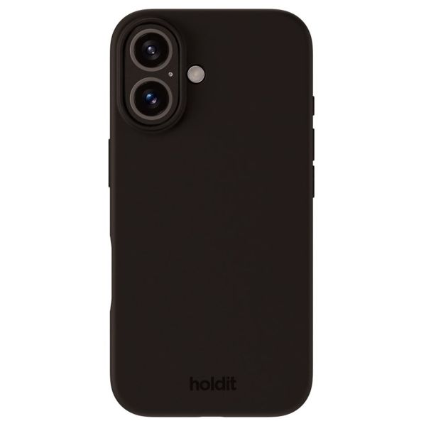 Holdit Silicone Case für das iPhone 16 Plus - Black