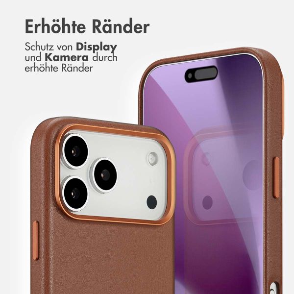 Accezz MagSafe Leather Backcover Apple iPhone 17 Pro Max - Sienna Brown