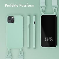 Selencia SilikonHülle mit abnehmbarem Band Apple iPhone 13 - Türkis