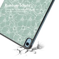 imoshion Design Trifold Klaphülle Apple iPad 11 (2025) 11 Zoll A16 / iPad 10 (2022) 10.9 Zoll - Botanica