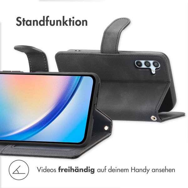 imoshion Klapphülle mit Kordel Samsung Galaxy A34 (5G) - Schwarz