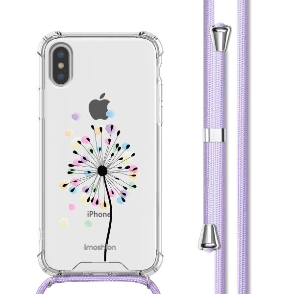 imoshion Design Hülle mit Band Apple iPhone X / Xs - Sandstone Dandelion