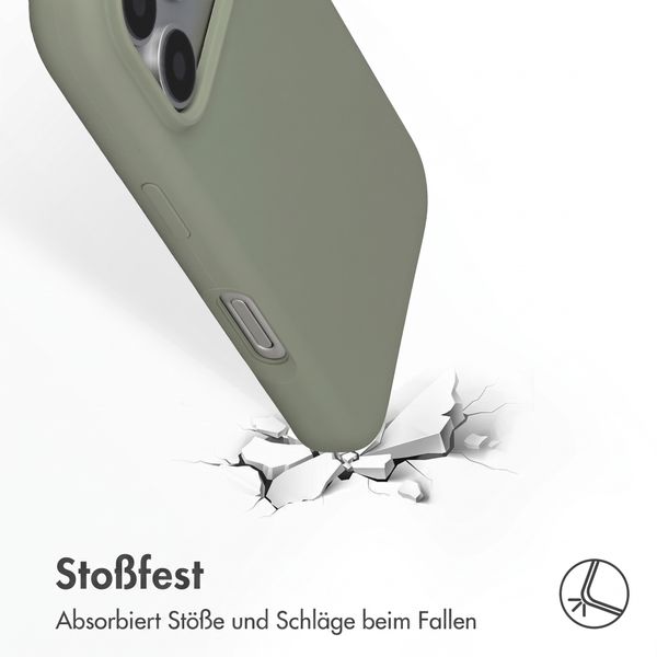 Accezz Liquid Silikoncase mit MagSafe Apple iPhone 18 Pro / 17 Pro - Cooper Green