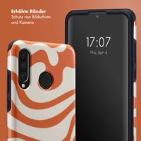 Selencia Vivid Tough Back Cover für das Huawei P30 Lite - Dream Swirl Orange