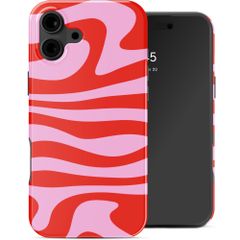 Selencia Vivid Back Cover Apple iPhone 16 - Dream Swirl Pink