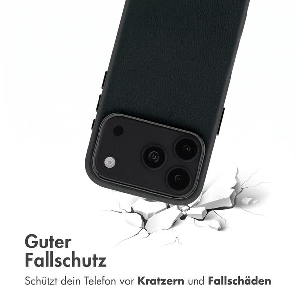 Accezz MagSafe Leather Backcover Apple iPhone 18 Pro Max / 17 Pro Max - Onyx Black