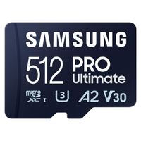 Samsung PRO Ultimate microSD - 512GB - Inklusive SD-Adapter - UHS-I/U3/Full HD/4K UHD