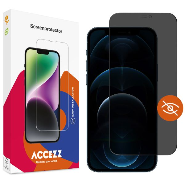 Accezz Privacy Displayschutz aus gehärtetem Glas Apple iPhone 12 Pro Max