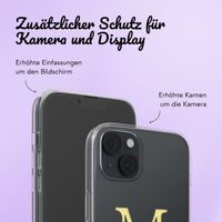 Personalisierte Hülle mit Buchstaben iPhone 13 - Transparent