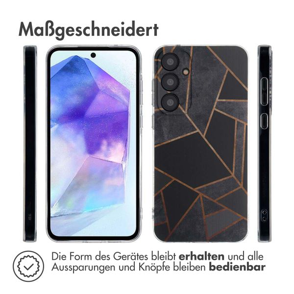 imoshion Design Hülle für das Samsung Galaxy A55 - Black Graphic