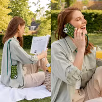 imoshion SilikonHülle design mit Band Samsung Galaxy S21 Ultra - Avocado Green