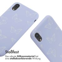 imoshion Silikonhülle design mit Band für das iPhone Xr - Butterfly