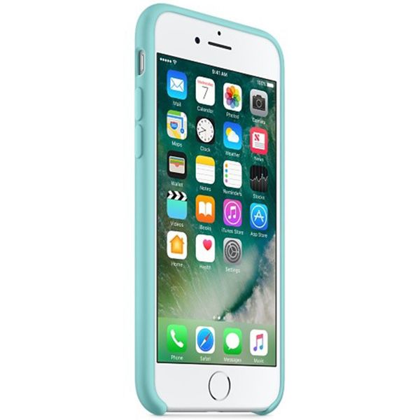 Apple Silikon-Case Sea Blue für das Apple iPhone SE (2022 / 2020) / 8 / 7