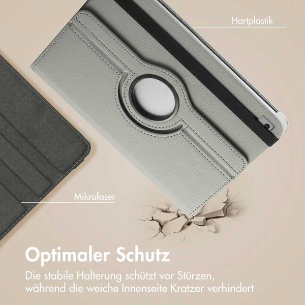 imoshion 360° drehbare Klapphülle Apple iPad 6 (2018) 9.7 Zoll / iPad 5 (2017) 9.7 Zoll - Grau