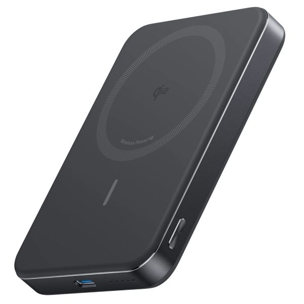 Anker MagGo Slim | Powerbank 10.000 mAh - Geeignet für MagSafe und Qi2 - Schwarz